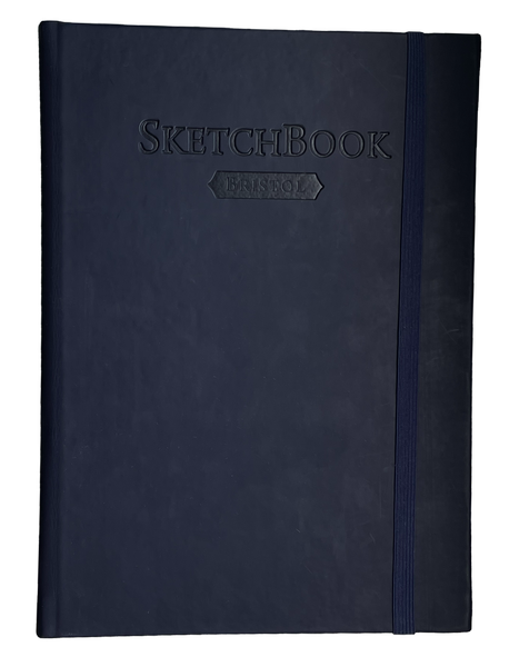 dark blue sketchbook